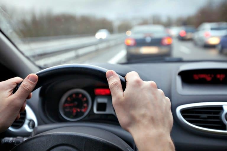 Hands on the wheel